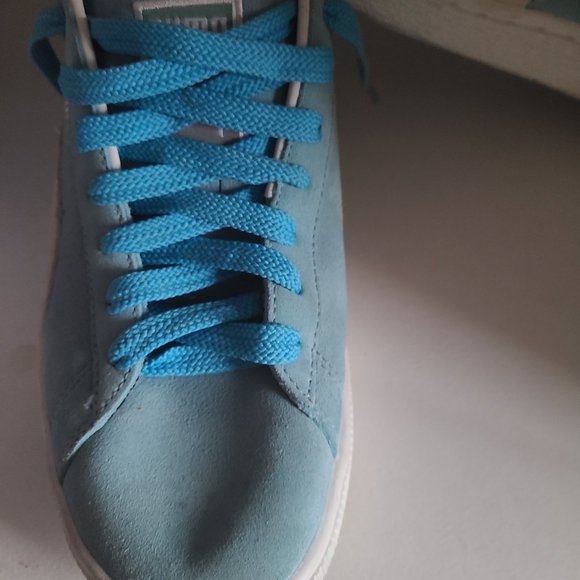 Men Blue suede Puma Sneaker - Picture 2 of 3